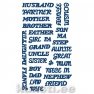  Tattered Lace ACD124 Family Sentiments