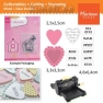 Ножи + штамп Marianne Design Collectables COL1307 candy hearts UK 