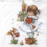    611226 33 x 33 cm Little X-mas Princess