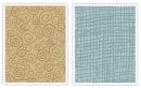    Embossing folders TH burlap&swirls, Sizzix 656645