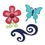 Ножи Sizzlits Die Set butterfly flow.&swrl, Sizzix 657126