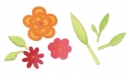  Sizzlits Die Set flowers & leaves, Sizzix 657385