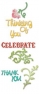 Ножи Sizzlits Die Set 3PK - Card Phrases Set by Rachael Bright, Sizzix 657522