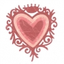 Ножи Framelits Die Frame heart w/crown, Sizzix 657555