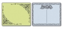 Папки для тиснения Text. Impr. Emboss. Fold. 2PK - Flourish & Postcard Set, Sizzix 657666