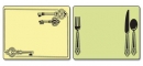 Папки для тиснения Text. Impr. Emboss. Fold. 2PK - Place Setting & Keys Set, Sizzix 657669