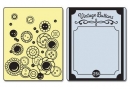 Папки для тиснения Text. Impr. Emboss. Fold. 2PK - Vintage Buttons Set, Sizzix 657672