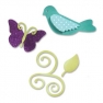  Sizzlits Die Set 3PK - Birds & Butterflies Set by Eileen Hul, Sizzix 657718