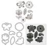 Ножи Framelits Die St H.A w/stamp flow&butterf, Sizzix 657778