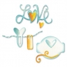 Ножи Sizzlits Die Set 3PK - Love Set by Karen Burniston, Sizzix 657789