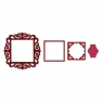 Ножи Framelits Die Set 4PK - Frame, Fancy Square by Rachael Brigh, Sizzix 657903