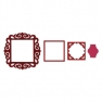  Framelits Die Set 4PK - Frame, Fancy Square by Rachael Brigh, Sizzix 657903