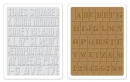 Папки для тиснения Texture Fades Embossing Folders 2PK - Subway & Stencil Set, Sizzix 657948
