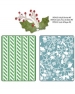Папки для тиснения Text Impr Embo Fold w/B Sizzlits Die - Alpine Pattern & Flowe, Sizzix 658191