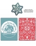 Папки для тиснения Text Impr Embo Fold w/B SizzlitsDie - From Our Home & Yule, Sizzix 658192