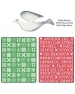 Папки для тиснения Text Impr Embo Fold w/B Sizzlits Die - Nordic Sweater & Cross, Sizzix 658195
