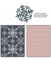 Папки для тиснения Text Impr Embo Fold w/B Sizzlits Die - Santa Lucia & Moguls, Sizzix 658196
