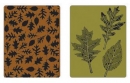    Text Fad. Emb. Fold. 2PK - Textured Leaves Set by Tim Holtz, Sizzix 658251