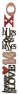 Ножи SizzlitsDecorative Strip Die - Stacked Words: Valentines by, Sizzix 658274