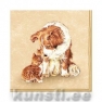 Салфетка для декупажа DOG&CAT beige