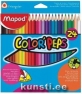 Набор трехгранных цветных карандашей Maped 24цв  Color Peps