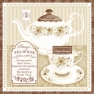    13306276 33 x 33 cm TEA TIME BROWN