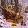    303521  - 33 x 33 cm Nisse with Moose