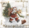    33303490 33 x 33 cm WALKING SANTA