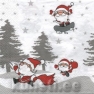 Салфетка для декупажа 611104 33 x 33 cm Comic Santas