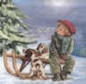 Салфетка для декупажа 611200 33 x 33 cm Max with his dogs