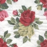 Салфетка для декупажа L-505690 33 x 33 cm ROYAL ROSES white