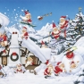 Салфетка для декупажа LC0182 - 33 x 33 cm snow fun