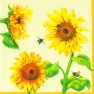 Салфетка для декупажа L-434060 33 x 33 cm TOURNESOL cream