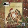    SLGW-006703 33 x 33 cm Santa with three Kids red